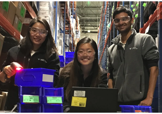 Tauber Students at a project