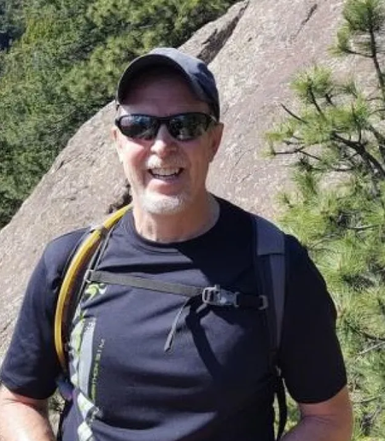 Brian McDonnell hiking.